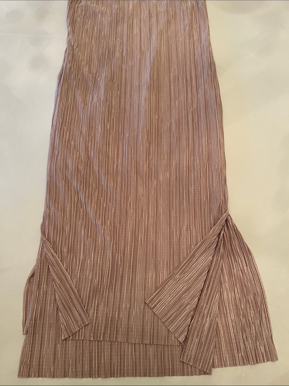 Gianni Bini Mauve Pink Pleated Maxi Skirt